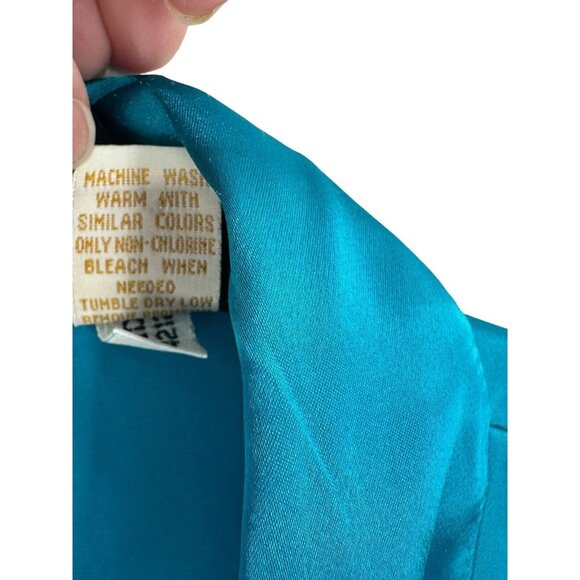 VTG Victoria's Secret Gold Label Womens Size Small Satin Button Up Night Shirt‎ - Picture 3 of 10